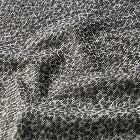 Jacquardjersey leopardmönster – guldmetallic/grått, 