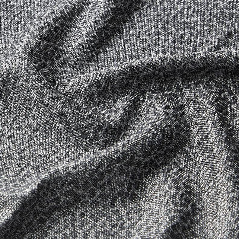 Jacquardjersey leopardmönster – silver/grått,  image number 2