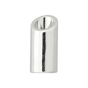 Snörände [ Ø 5 mm ] – silver metallic, 