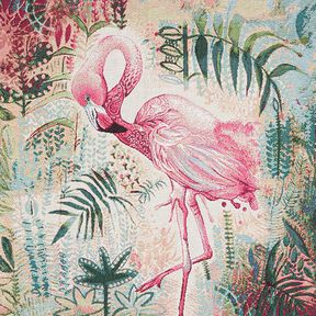 Dekorationstyg Gobelängstycke Flamingo – beige/pink, 