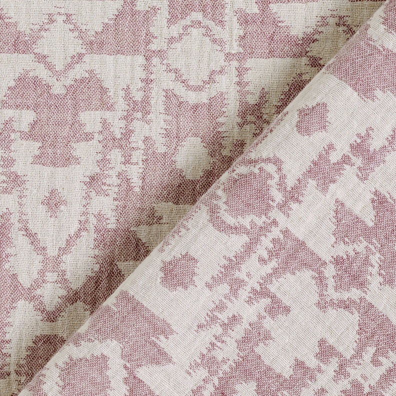 Muslin/Dubbel-krinkelväv Jacquard-Aztekmönster | by Poppy mörk gammelrosa/dimgrå,  image number 6