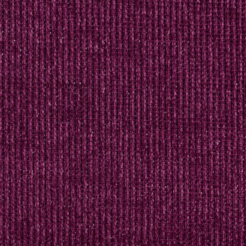 Glitter chenille – aubergine/silvermetallic,  image number 1