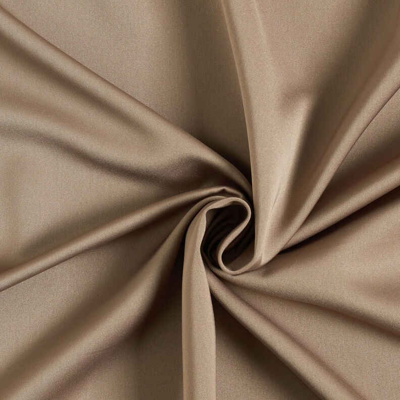 Mikrofiber Satin – mörk gråbrun,  image number 1