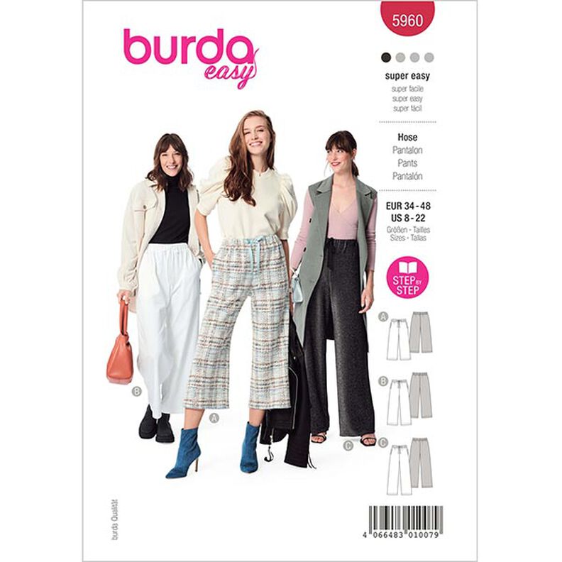 Byxor | Burda 5960 | 34-48,  image number 1