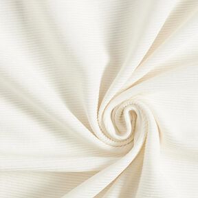 Ottoman-ribbad jersey enfärgad – vit | Stuvbit 100cm, 