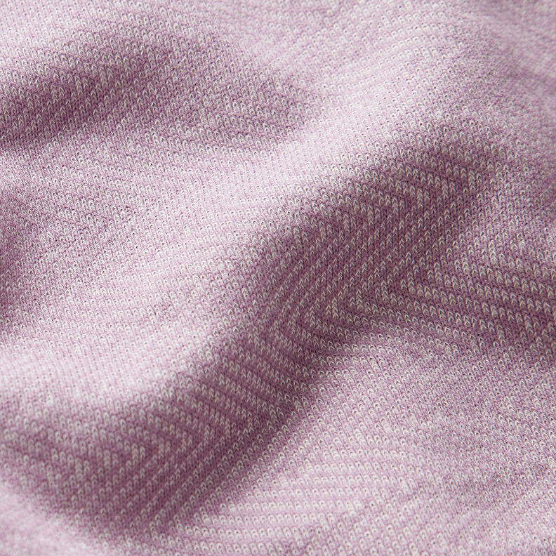 Vintersweat horisontella ränder – lavender/vit,  image number 2