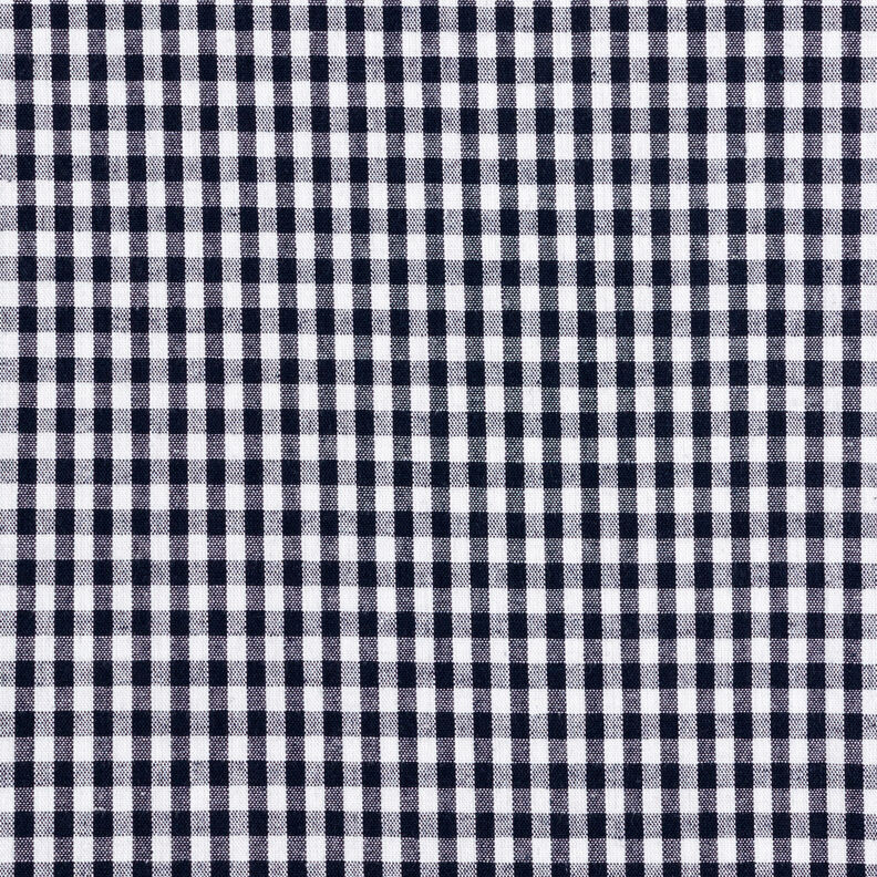 Bomullstyg Vichy rutig 0,5 cm – svartblå/vit,  image number 1