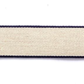 Bältesband [ 3,5 cm ] – marinblått/beige, 