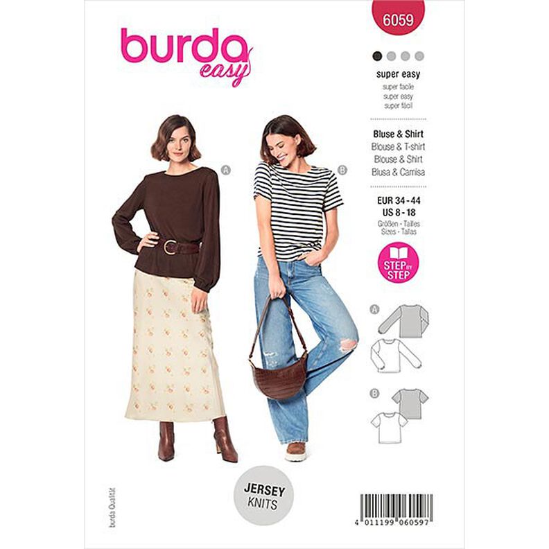 Blus, Burda 6059 | 34-44,  image number 1