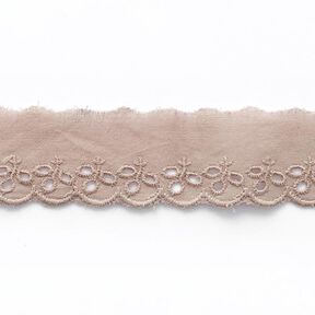 Festong Spetsband Blad [ 30 mm ] – ljusbrun, 
