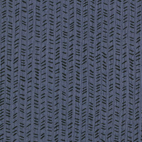Muslin/Dubbel-krinkelväv streckad sicksack – nattblå, 