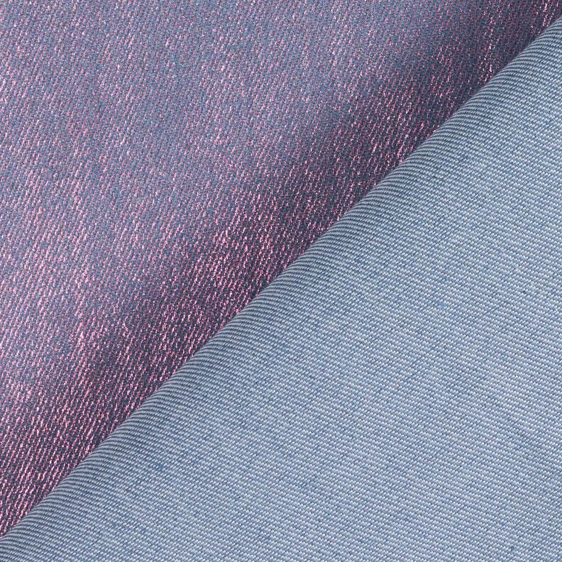 stretchdenim metallic – blågrått/intensiv rosa,  image number 4