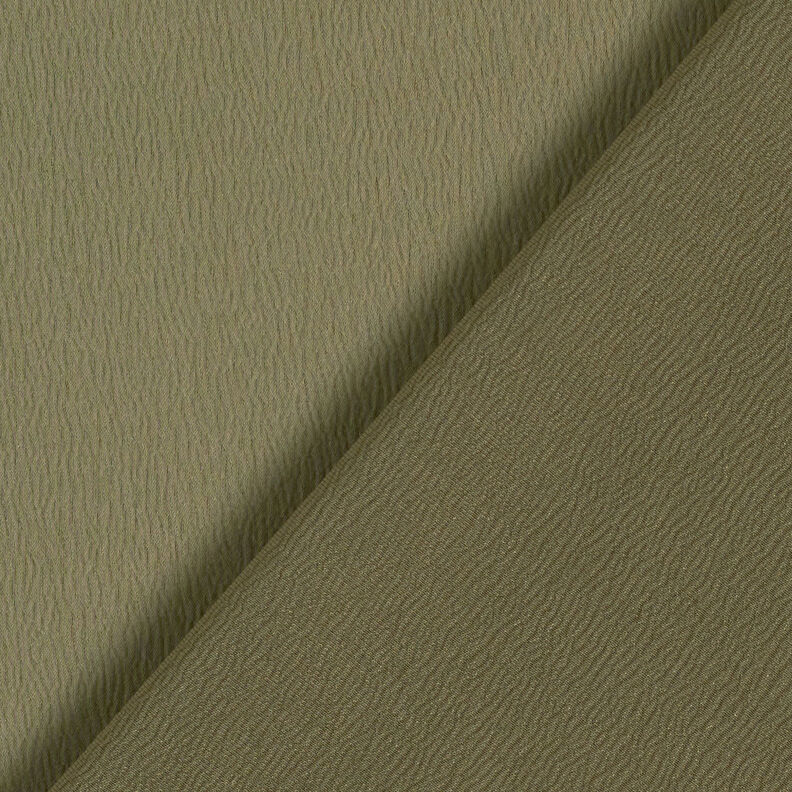 Crepe-satin enfärgad – oliv,  image number 3