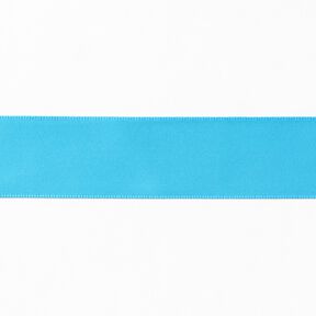 Satinband [25 mm] – ljusblått, 