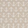 Dekorationstyg Jacquard ankare – ljusbeige/sand,  thumbnail number 1