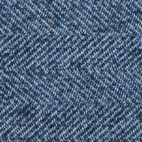 Kapptyg ullmix sicksack-mönster – marinblått, 