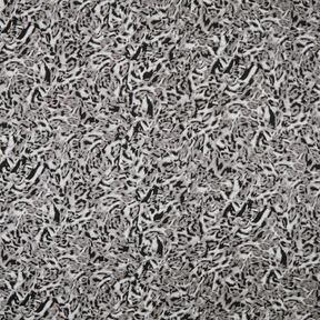 Viskosjersey Abstrakt leopardtryck – silvergrå/svart, 