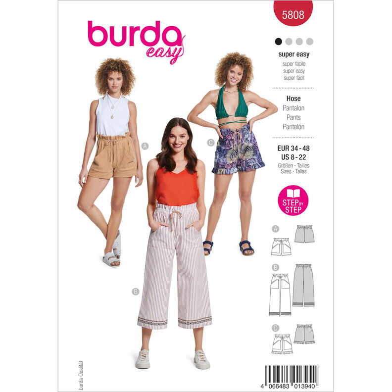 Byxor | Burda 5808 | 34-48,  image number 1