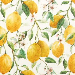 Outdoortyg Canvas citroner – elfenbensvit/citrongul, 