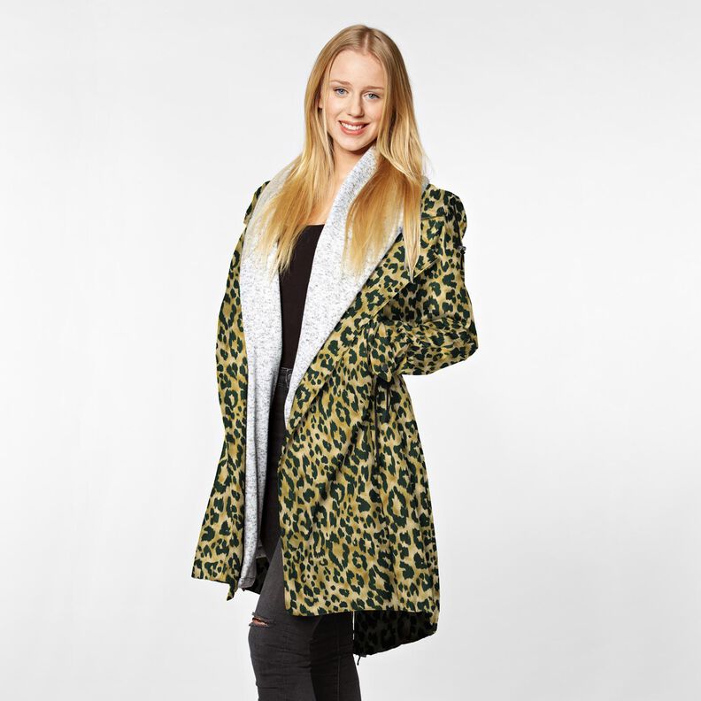 Softshell Leopardtryck – sand/svart,  image number 5