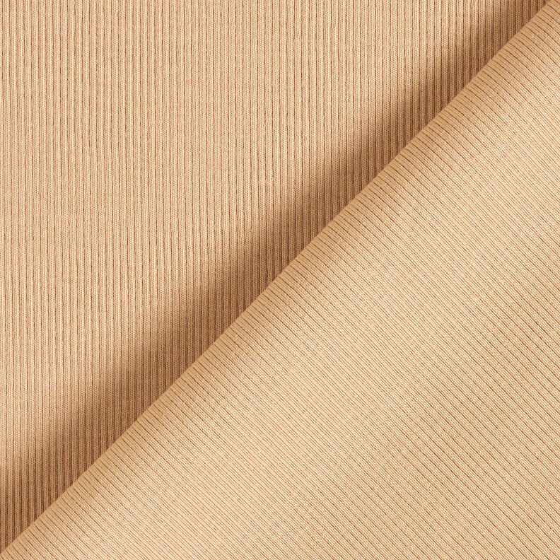 Fint räfflat Bomullsjersey – beige,  image number 3