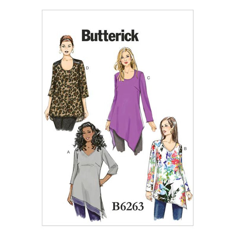 Plus Size - Topp|Tunika, Butterick 6263|52 - 58,  image number 1