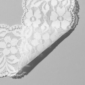 Elastisk underklädesspets [60 mm] - vit, 