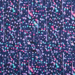 Softshell springande prickar Digitaltryck – marinblått/intensiv rosa, 