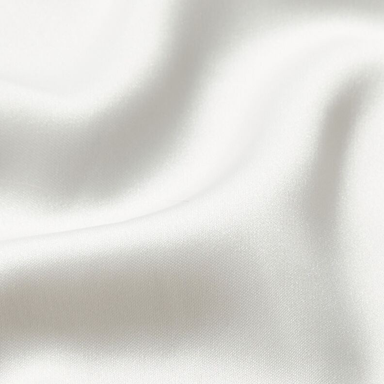 Polyestersatin enfärgad – vit,  image number 2