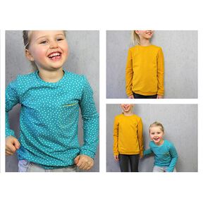 BENTE - sweater med bröstficka, för barn, Studio Schnittreif | 86 - 152, 