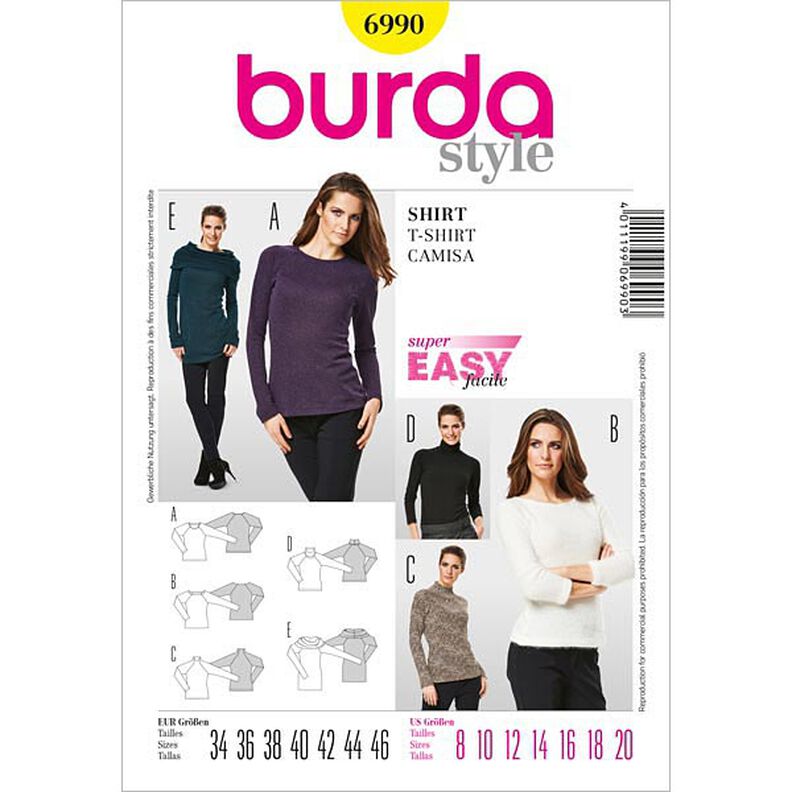 Shirt, Burda 6990,  image number 1