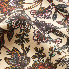 viskos satin paisleyblommor – cashew, 