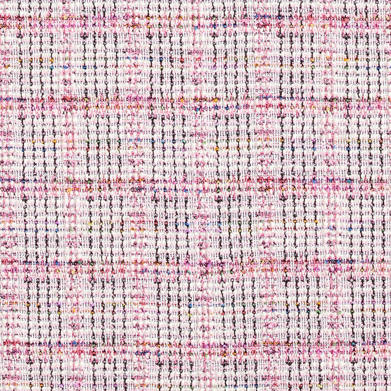 Jacquard Jersey glitterbouclé – rosa,  image number 1