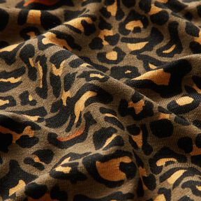 Viskosjersey Leopardmönster – dyn/currygul, 