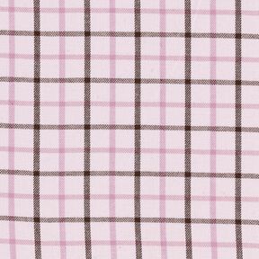 bomull skjorttyg rutmönster – rose/pastellviolett, 