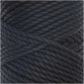 Creative Cotton Cord Skinny Makramégarn [3mm] | Rico Design – svart, 