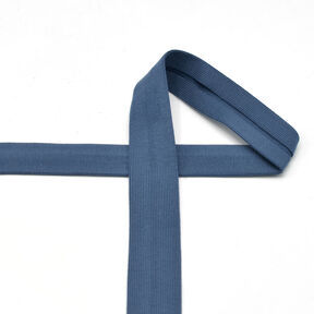 Snedslå Bomullsjersey [20 mm] – jeansblå, 