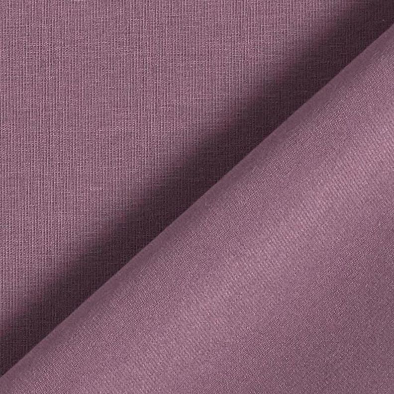 Bomullsjersey medium enfärgad – aubergine,  image number 5