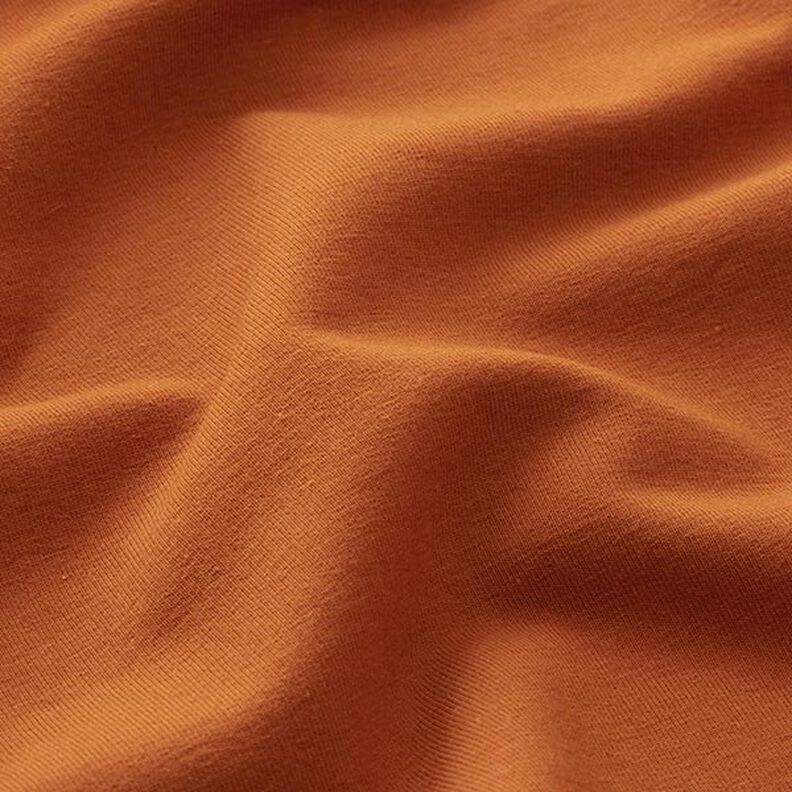 Lätt bomullssweat enfärgad – karamell,  image number 4