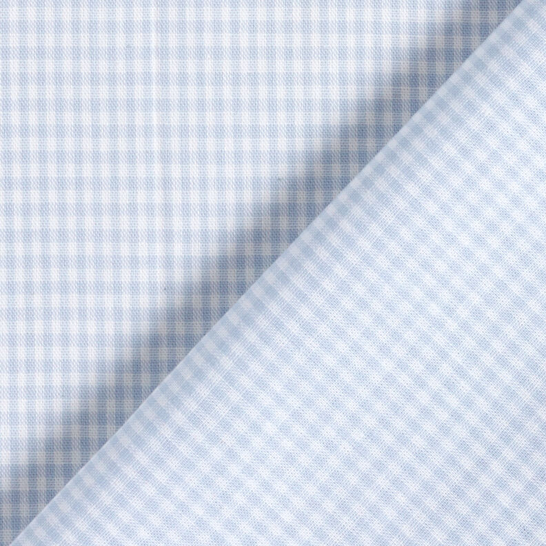 Bomullstyg Vichy rutig 0,2 cm – ljus jeansblå/vit,  image number 4