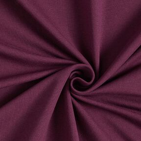 GOTS French Terry Sommarsweat | Tula – aubergine, 