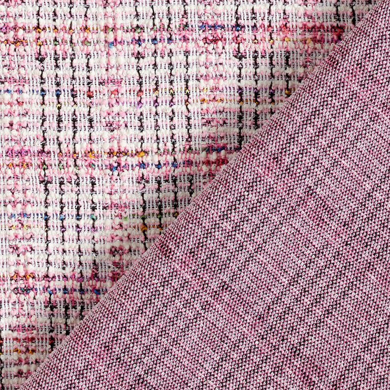 Jacquard Jersey glitterbouclé – rosa,  image number 5