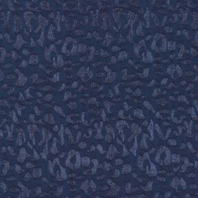 Viskostyg leopardmönster – nattblå, 