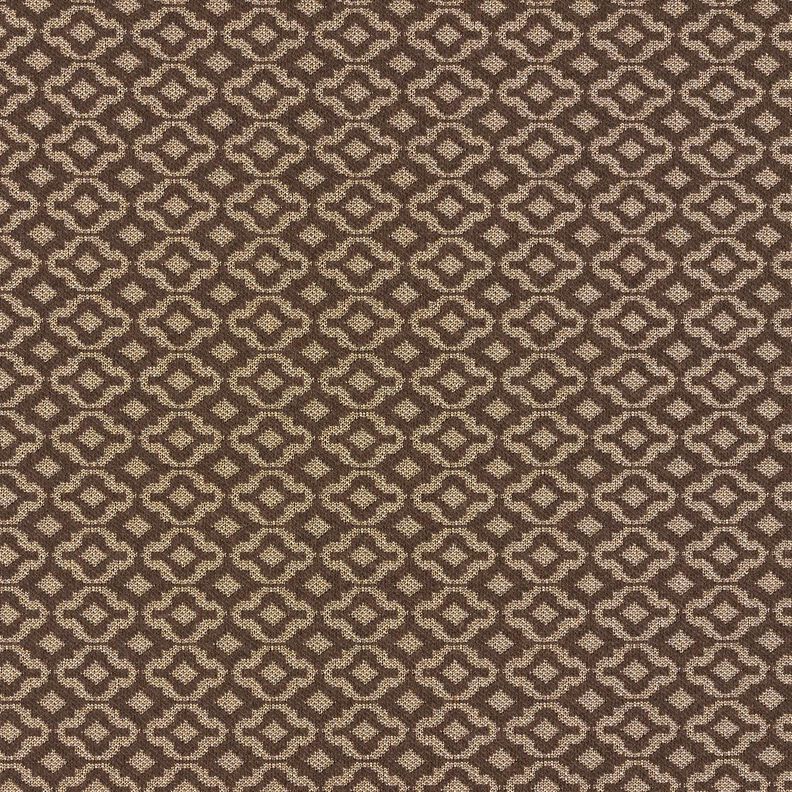 Stickad jacquard romber – beige/brun,  image number 1