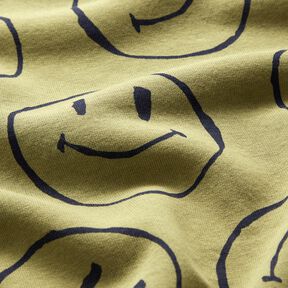 Sweatshirt Ruggad Smiley – oliv, 