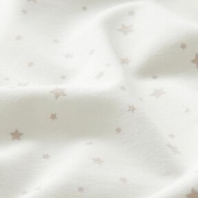 Bomullsjersey små stjärnor – elfenbensvit, 