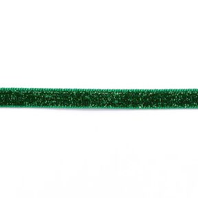 Sammetsnöre Metallisk [10 mm] – grangrön, 