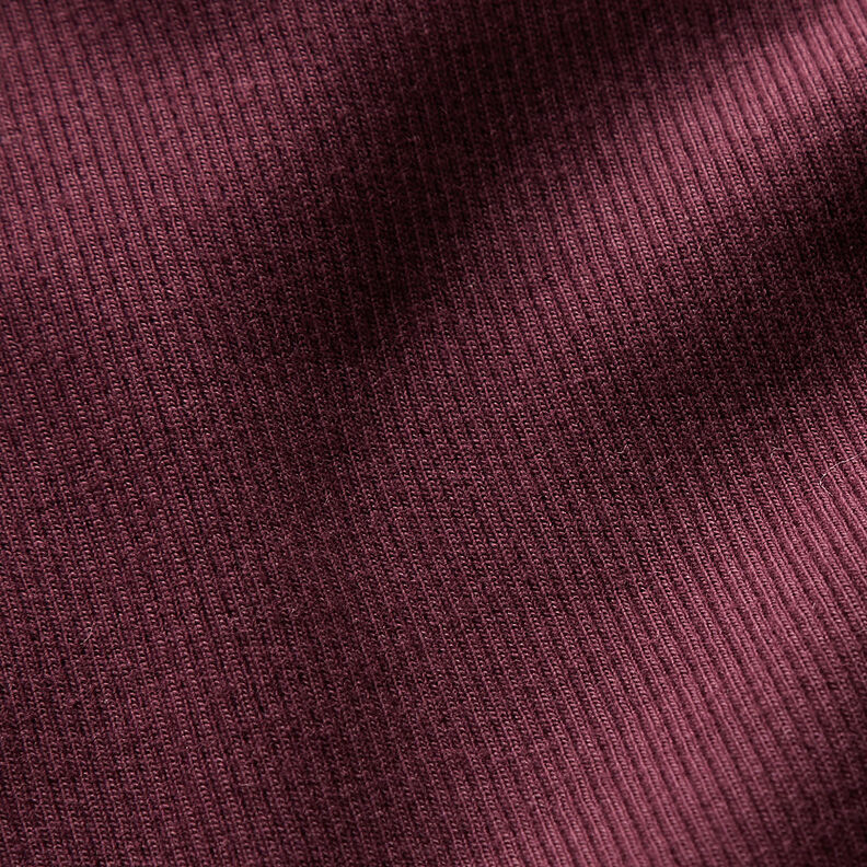 Fint räfflat Bomullsjersey – merlot,  image number 2