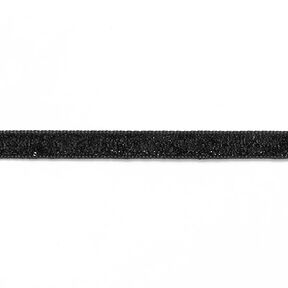 Sammetsnöre Metallisk [10 mm] – svart, 