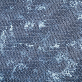 quiltat tyg chambray blommigt batik – jeansblå, 